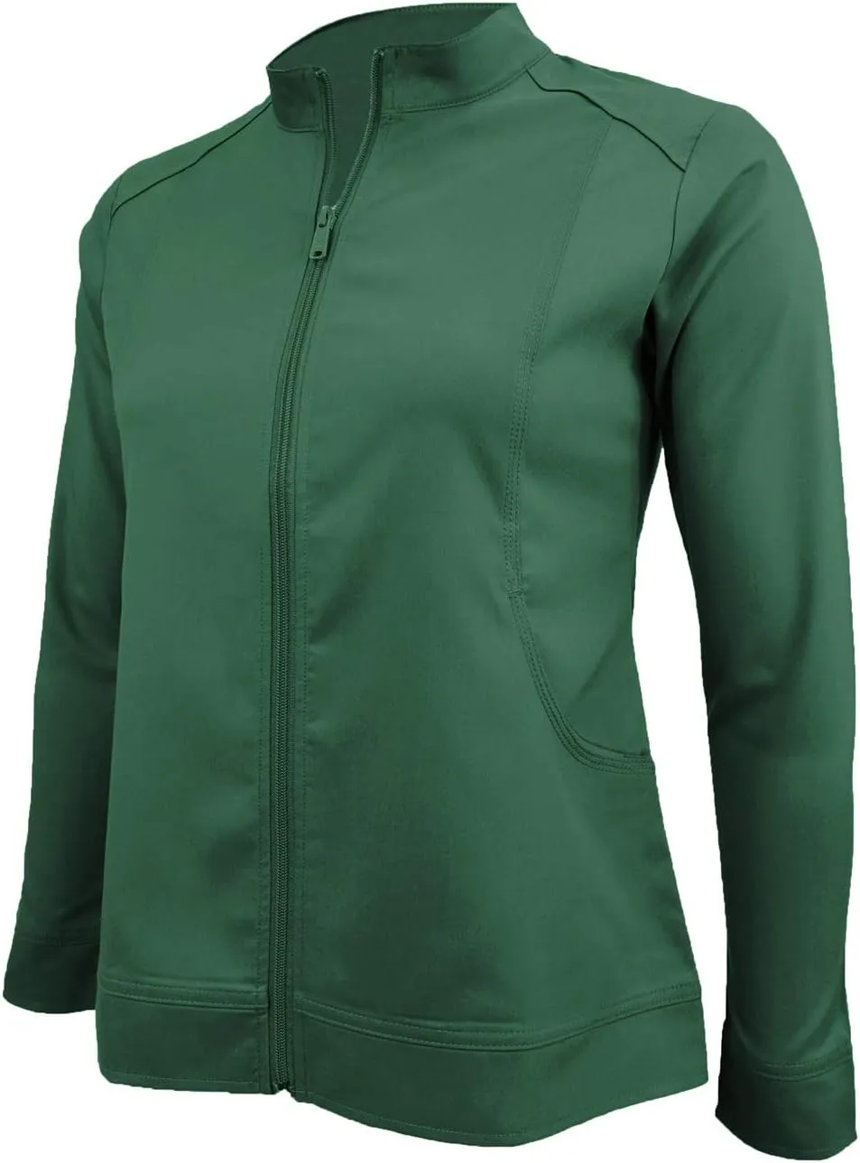 M&M SCRUBS Women's Ultra Soft Front Zip Warm-Up Scrub Jacket