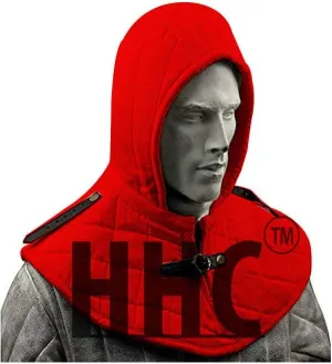 Medieval Armour Padded Hood Arming Cap Cotton Coif Groget Larp Faire Cosplay Multi Color
