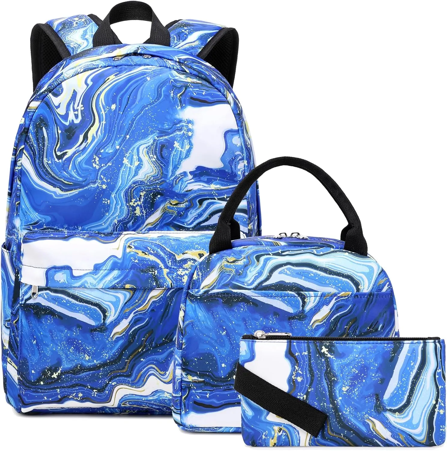 Meisohua School Backpack for Teens Girls Boys Backpack for Elementary Middle School Bookbag for Kids Backpack Lunch Bag Set