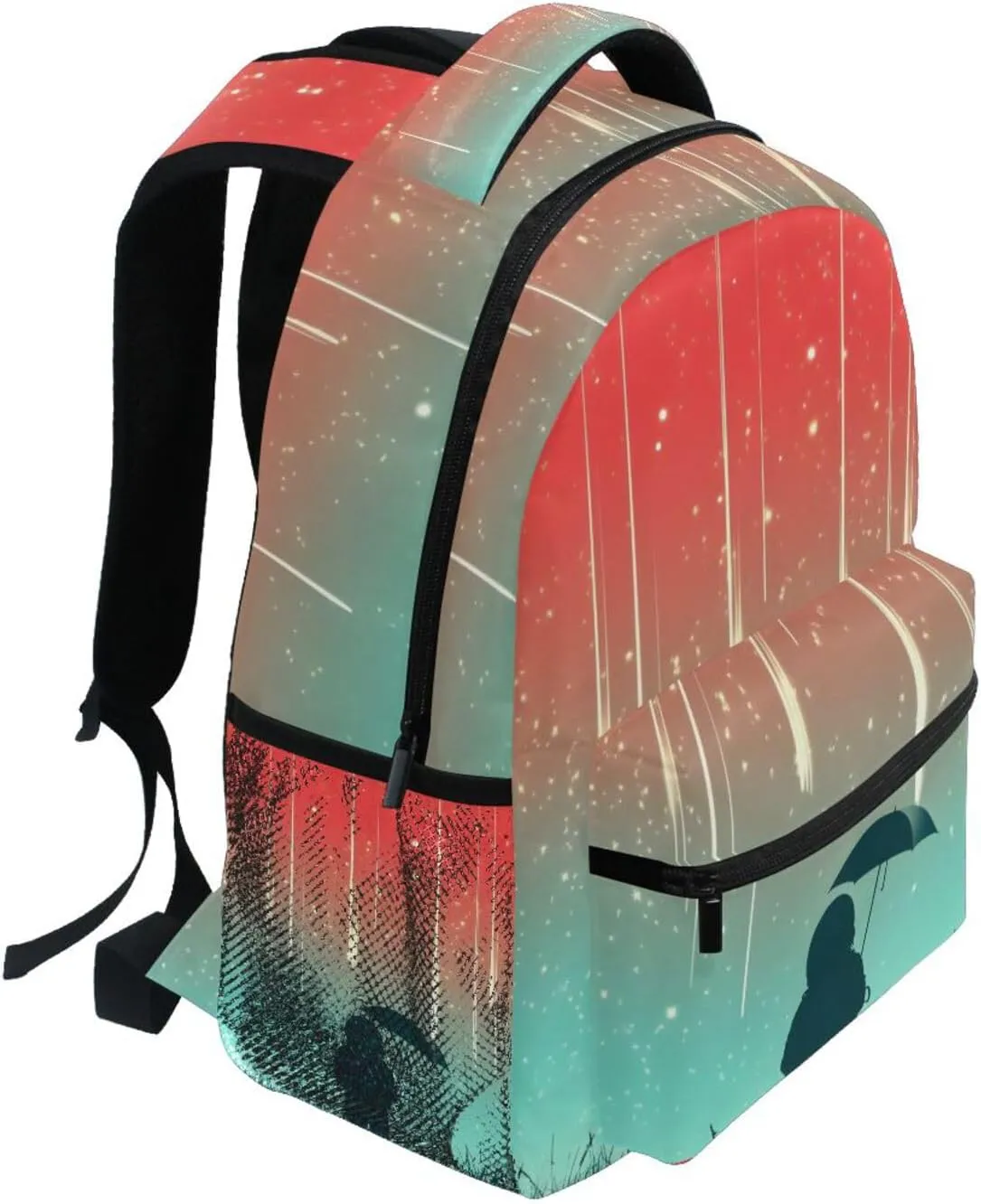 Meteor Shower Astronaut Backpack for School Girls Boys - Book Bag Laptop Travel Backpack Daypack S