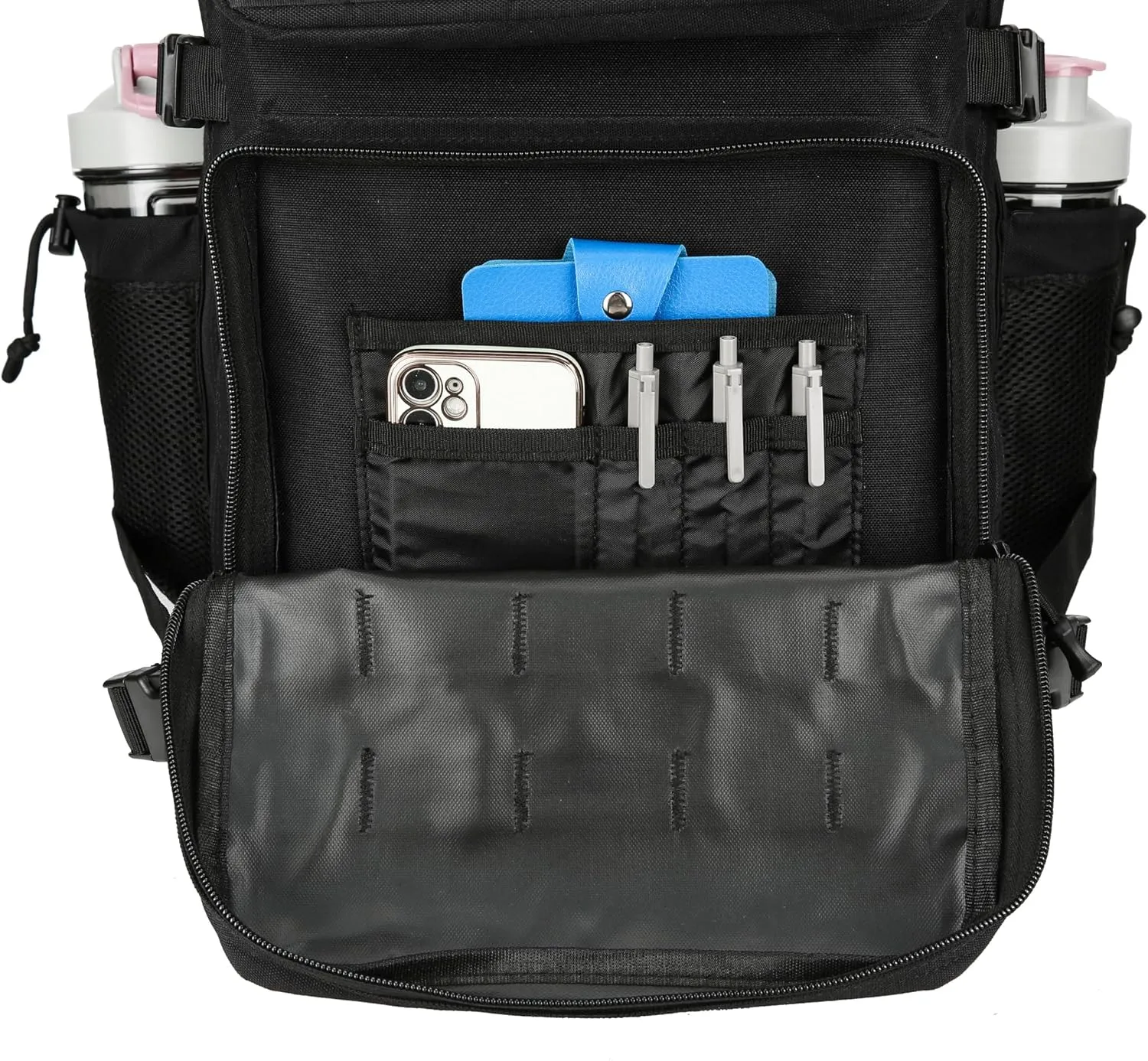 Military Tactical Backpacks Molle Army Assault Pack Hydration Pack Waist Belt Tactical Daypack Molle Hiking Packs (Black)