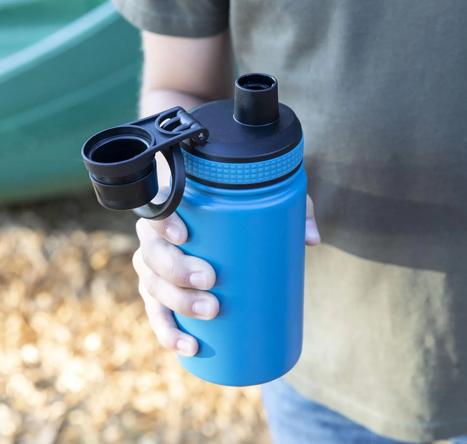 MIRA 12 oz Kids Water Bottle - Stainless Steel Double Wall Vacuum Insulated - Metal Thermo Flask Keeps Cold for 24 Hours, Hot for 12 Hours - Lavender Violet
