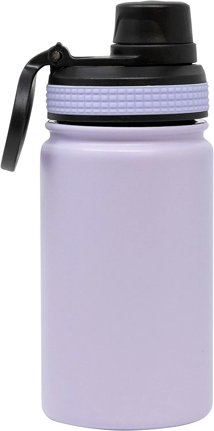 MIRA 12 oz Kids Water Bottle - Stainless Steel Double Wall Vacuum Insulated - Metal Thermo Flask Keeps Cold for 24 Hours, Hot for 12 Hours - Lavender Violet