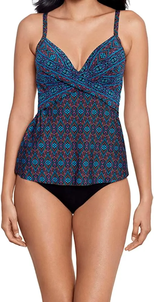 Miraclesuit Women's Swimwear Thebes Allura Underwire Bra Tummy Control Tankini Top