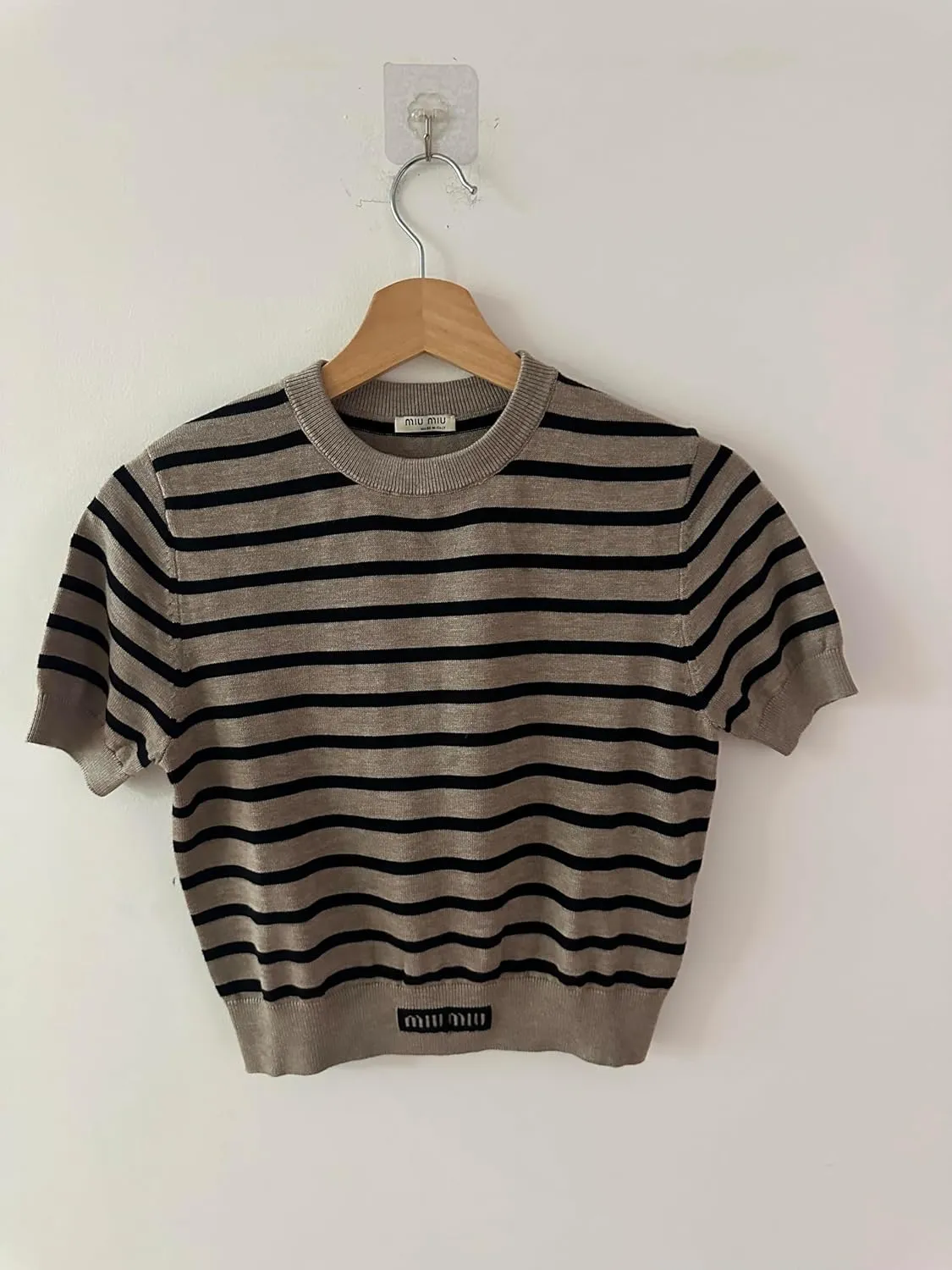MIU MIU Cotton Crew Neck Sweater