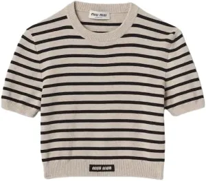 MIU MIU Cotton Crew Neck Sweater
