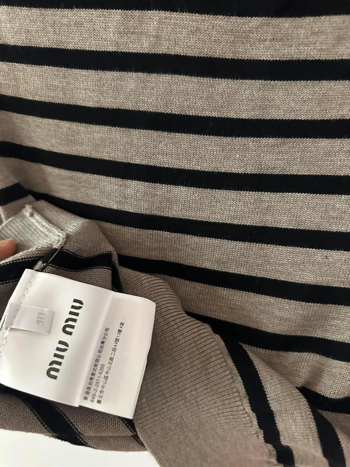 MIU MIU Cotton Crew Neck Sweater