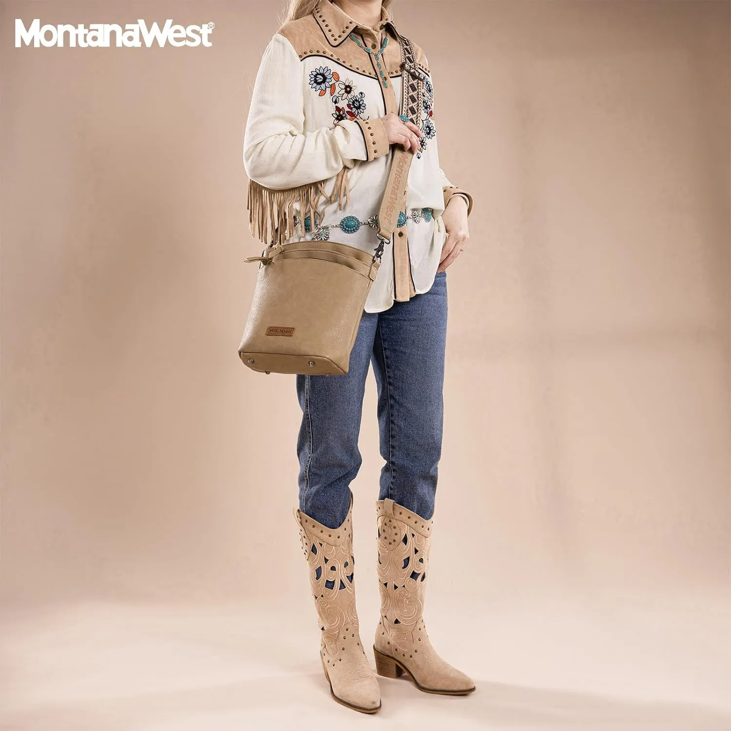 Montana West Crossbody Purses and Handbags for Women Double Compartments Cross Body Bag with Adjustable Strap