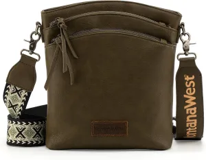 Montana West Crossbody Purses and Handbags for Women Double Compartments Cross Body Bag with Adjustable Strap