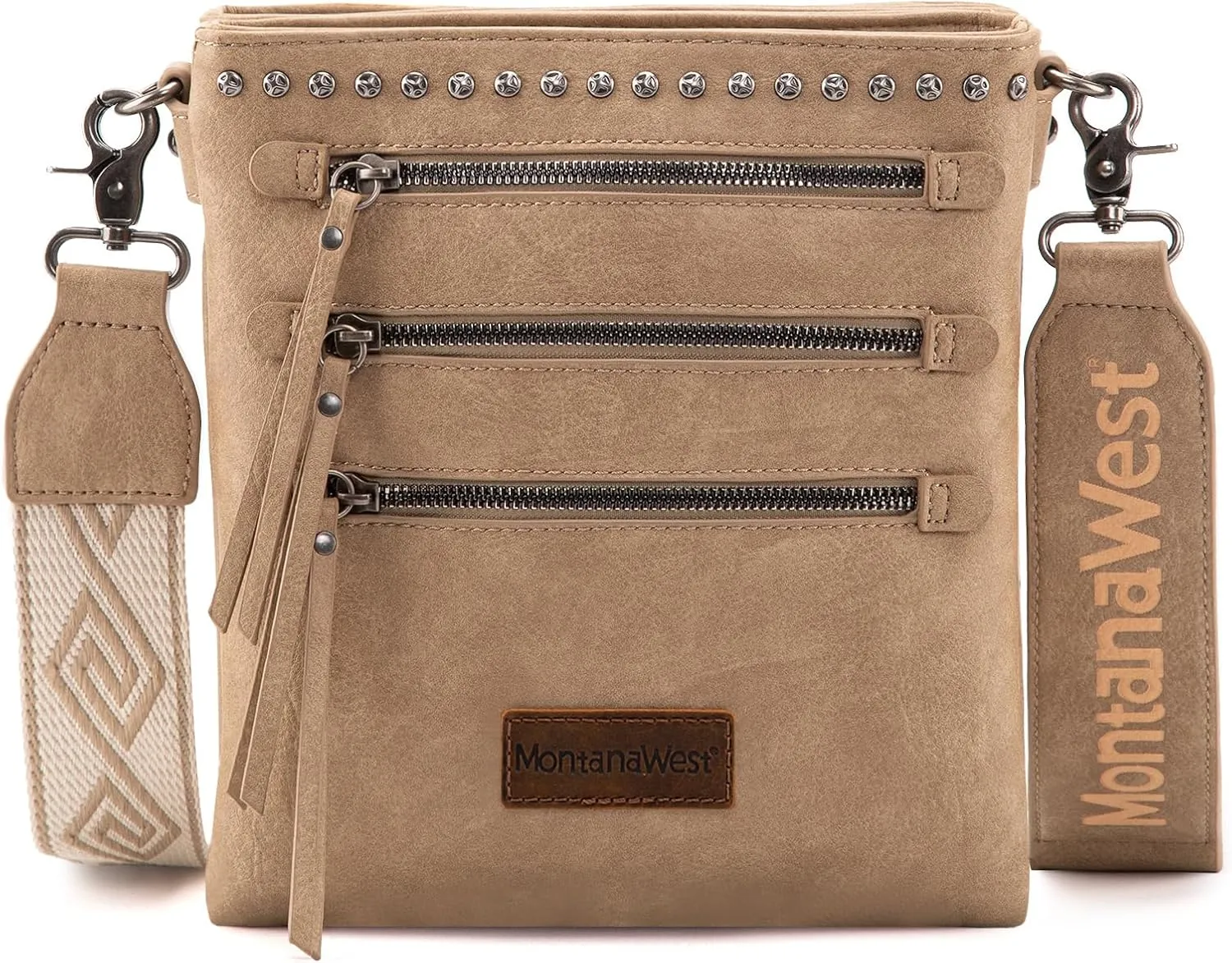 Montana West Crossbody Purses and Handbags for Women Double Compartments Cross Body Bag with Adjustable Strap