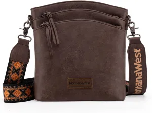 Montana West Crossbody Purses and Handbags for Women Double Compartments Cross Body Bag with Adjustable Strap