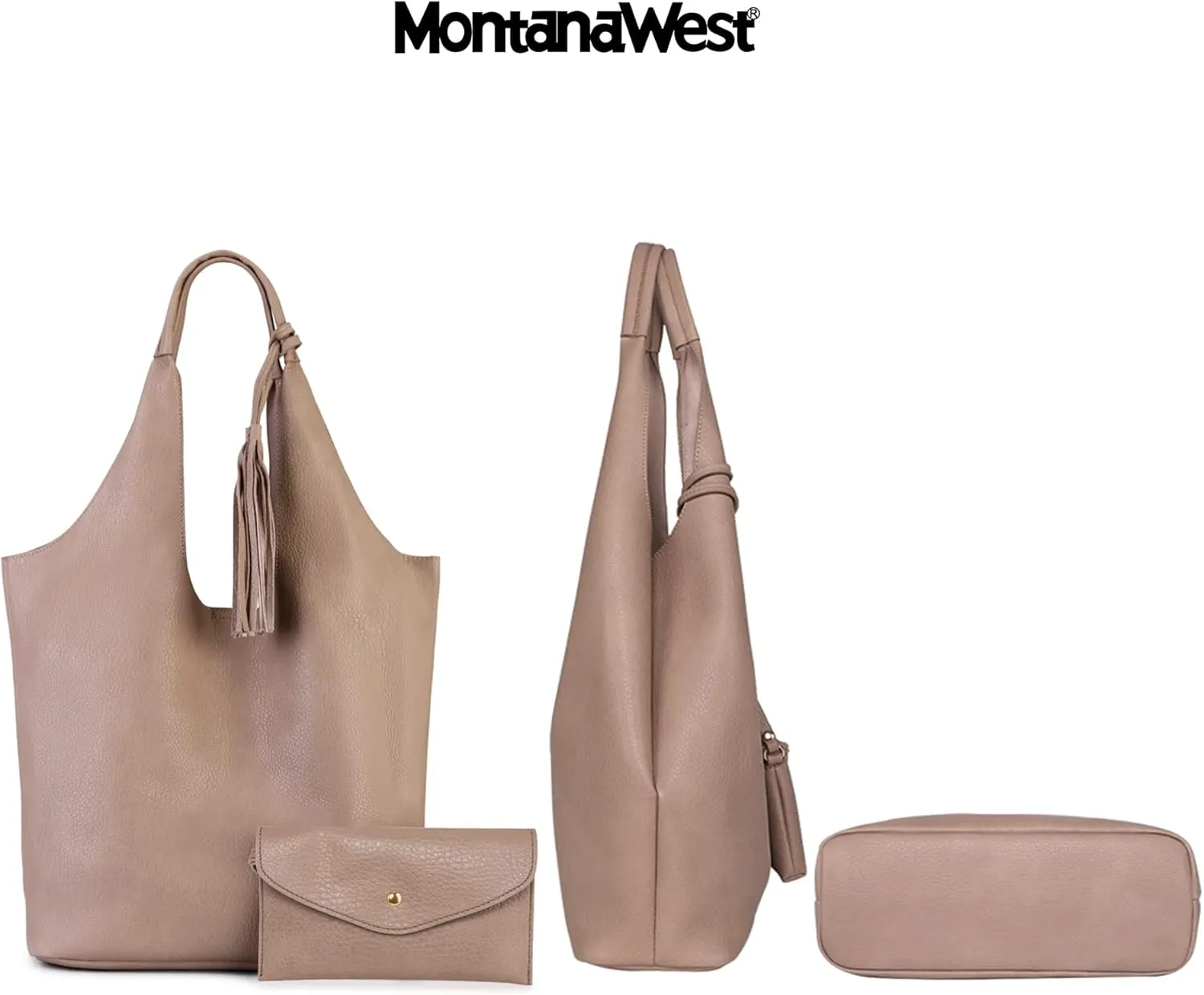 Montana West Slouchy Hobo Bags for Women Soft Designer Shoulder Purses Ladies Top Handle Handbag