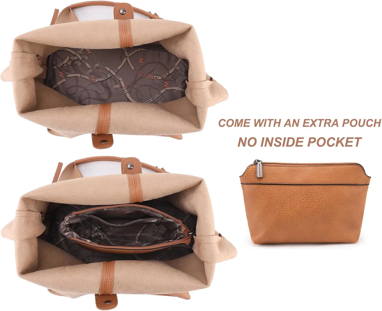 Montana West Slouchy Hobo Bags for Women Soft Designer Shoulder Purses Ladies Top Handle Handbag