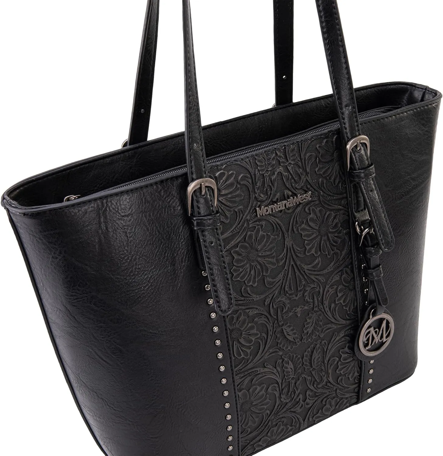 Montana West Tote Bag for Women Large Purse and Handbags Set Embossed Collection Purse 2Pcs Set