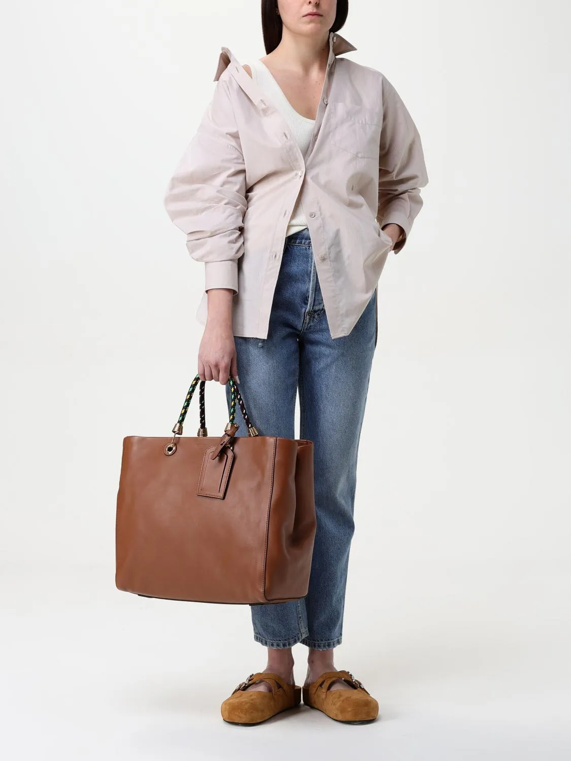 Moschino Couture Tote Bags Woman Leather