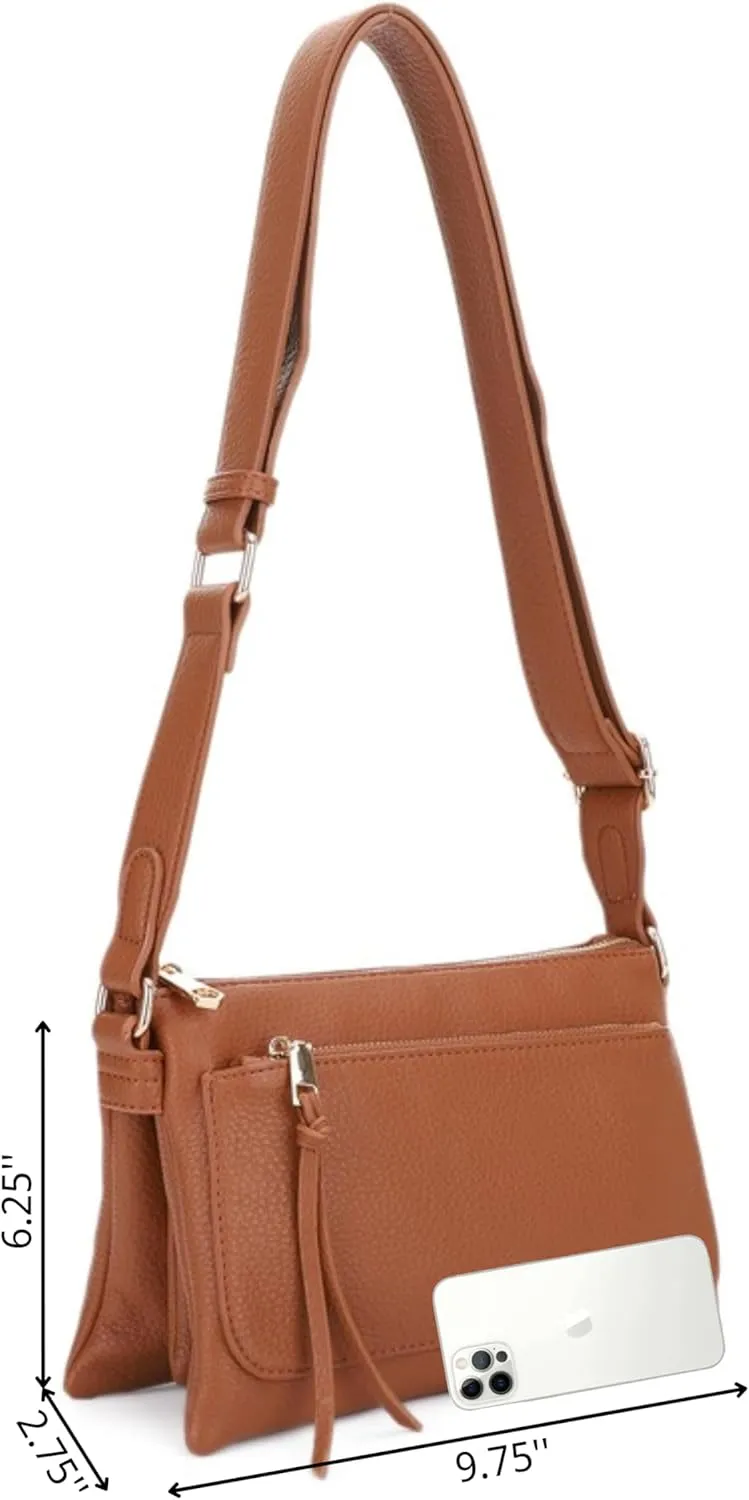 Multicompartment Functional Women Travel Crossbody with Comfortable Shoulder Strap