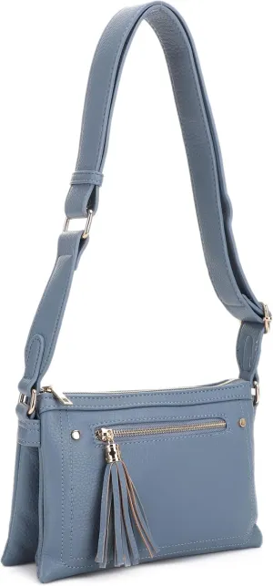 Multicompartment Functional Women Travel Crossbody with Comfortable Shoulder Strap