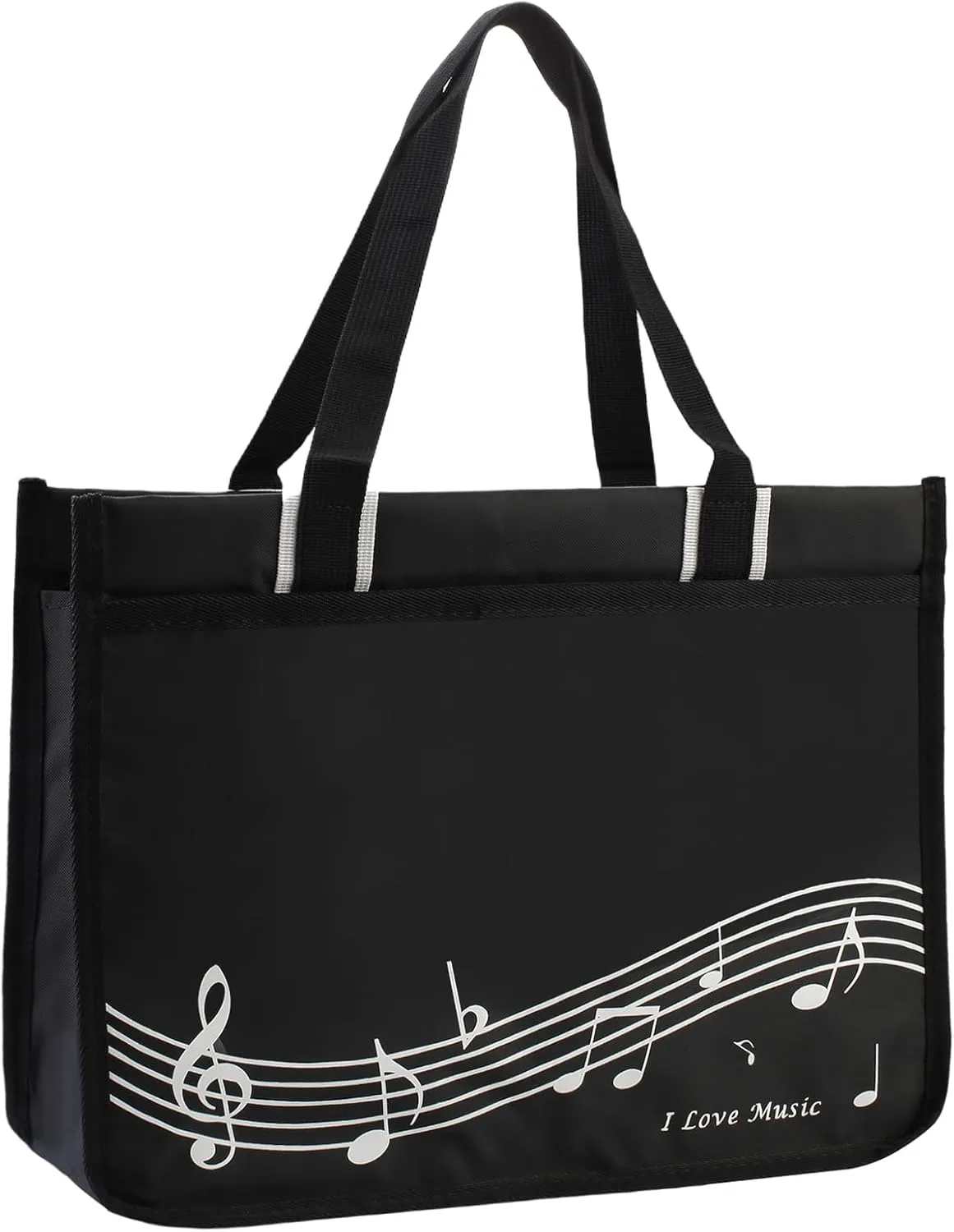 Music Tote Bag Handbag,piano bag,Nylon Cloth Waterproof Women's Shopping Bag,Travel bag with high note zipper,