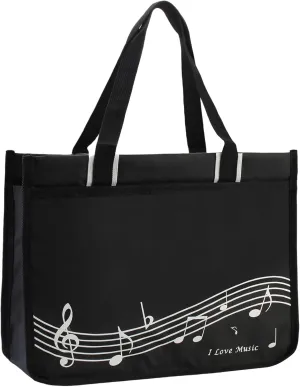 Music Tote Bag Handbag,piano bag,Nylon Cloth Waterproof Women's Shopping Bag,Travel bag with high note zipper,