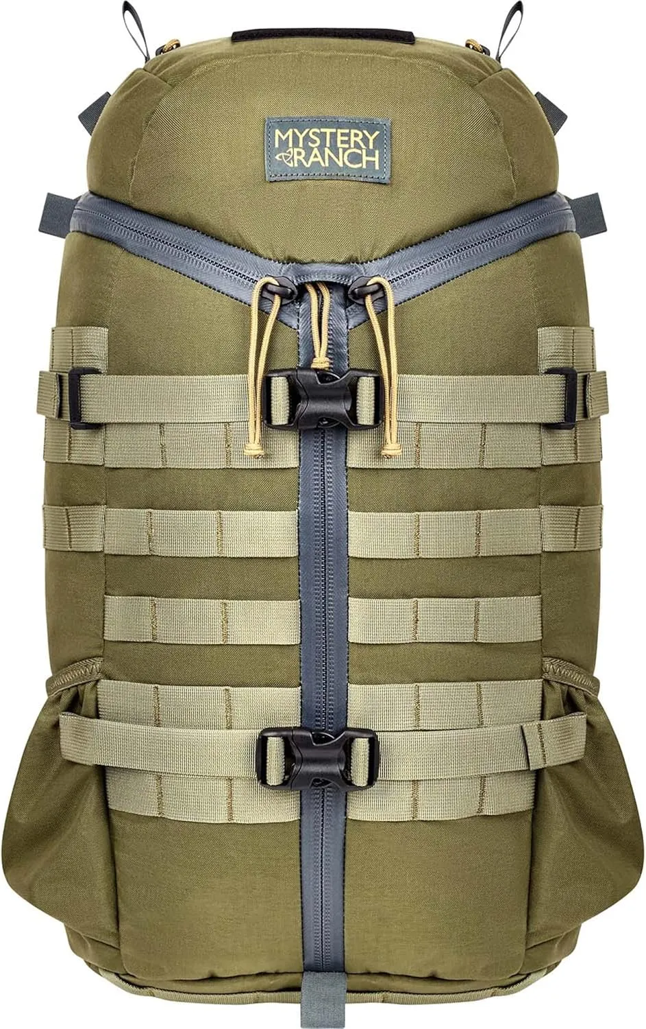 Mystery Ranch 2 Day Backpack - 3-Zip, Weatherproof Design Perfect for Travel, Hiking & Everyday Carry - 27L, Ponderosa, S/M
