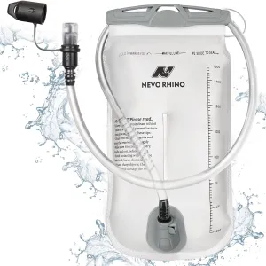 N NEVO RHINO Hydration Bladder1.5L- 2L-3L Leak Proof Water Reservoir, BPA -Free Water Pouch, Water Bladder for Hydration Pack，Hiking Backpack