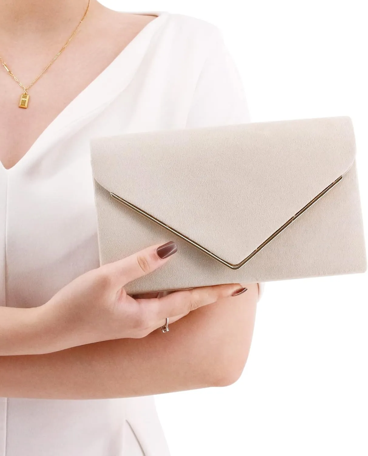 Naimo Flap Dazzling Small Clutch Bag Evening Bag With Detachable Chain