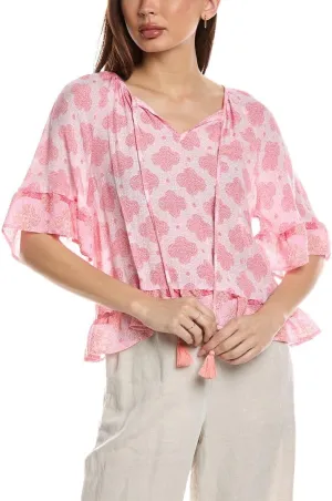 Nanette Nanette Lepore Womens Blouse, M, Pink