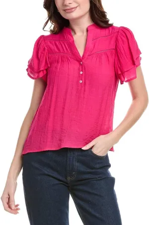 Nanette Nanette Lepore Womens Top, L, Pink