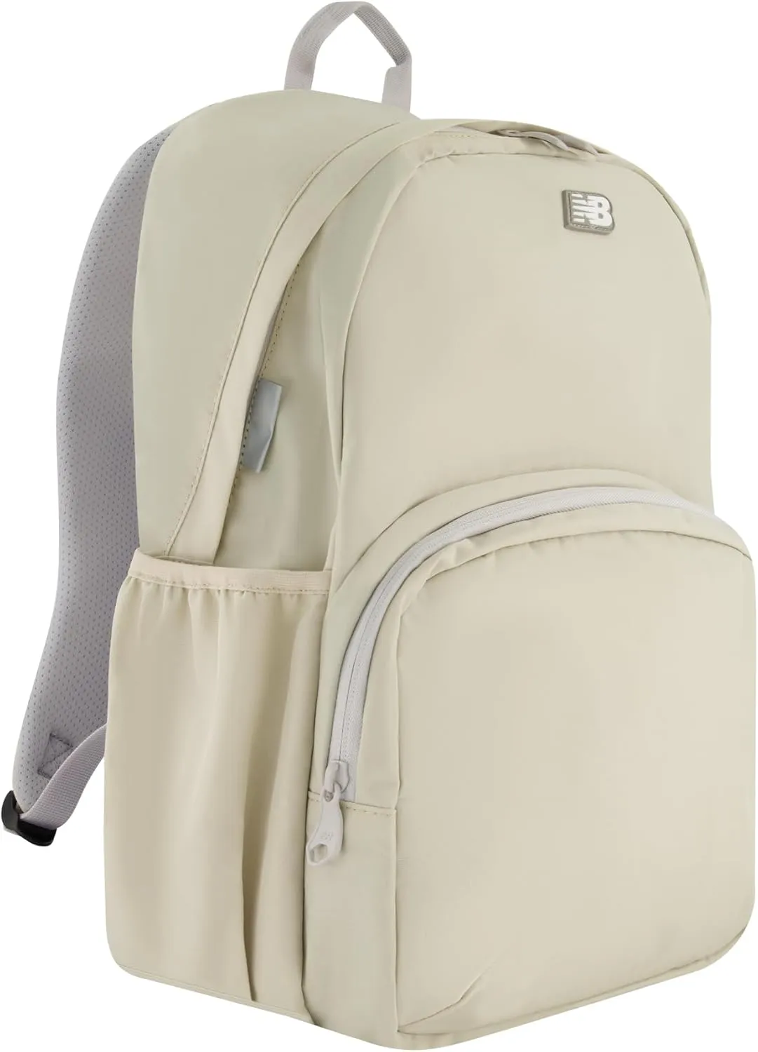 New Balance Heritage Laptop Backpack, Casual Commuter Travel Bag for Men and Women, Taupe, 18 Inches