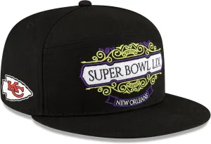 New Era Men's NFL Super Bowl LIX Tarmac Split Panel 9FIFTY Snapback Hat