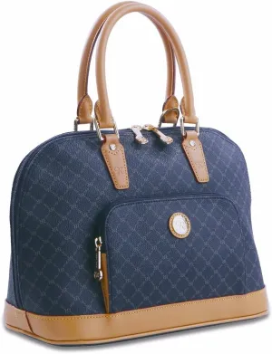 NEW Rioni Navy Signature Dome Handle LAUREN Handbag STA20001