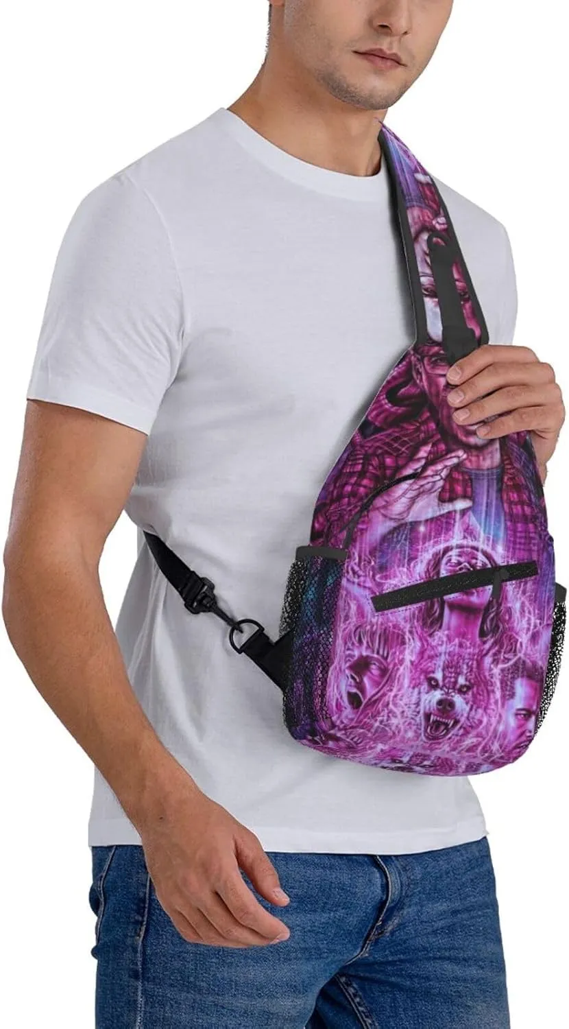 Nic-olas Cage Crossbody Bag Sling Shoulder Backpack, for Outdoor Travel,Sports,Camping,Hiking,Shoulder Bags
