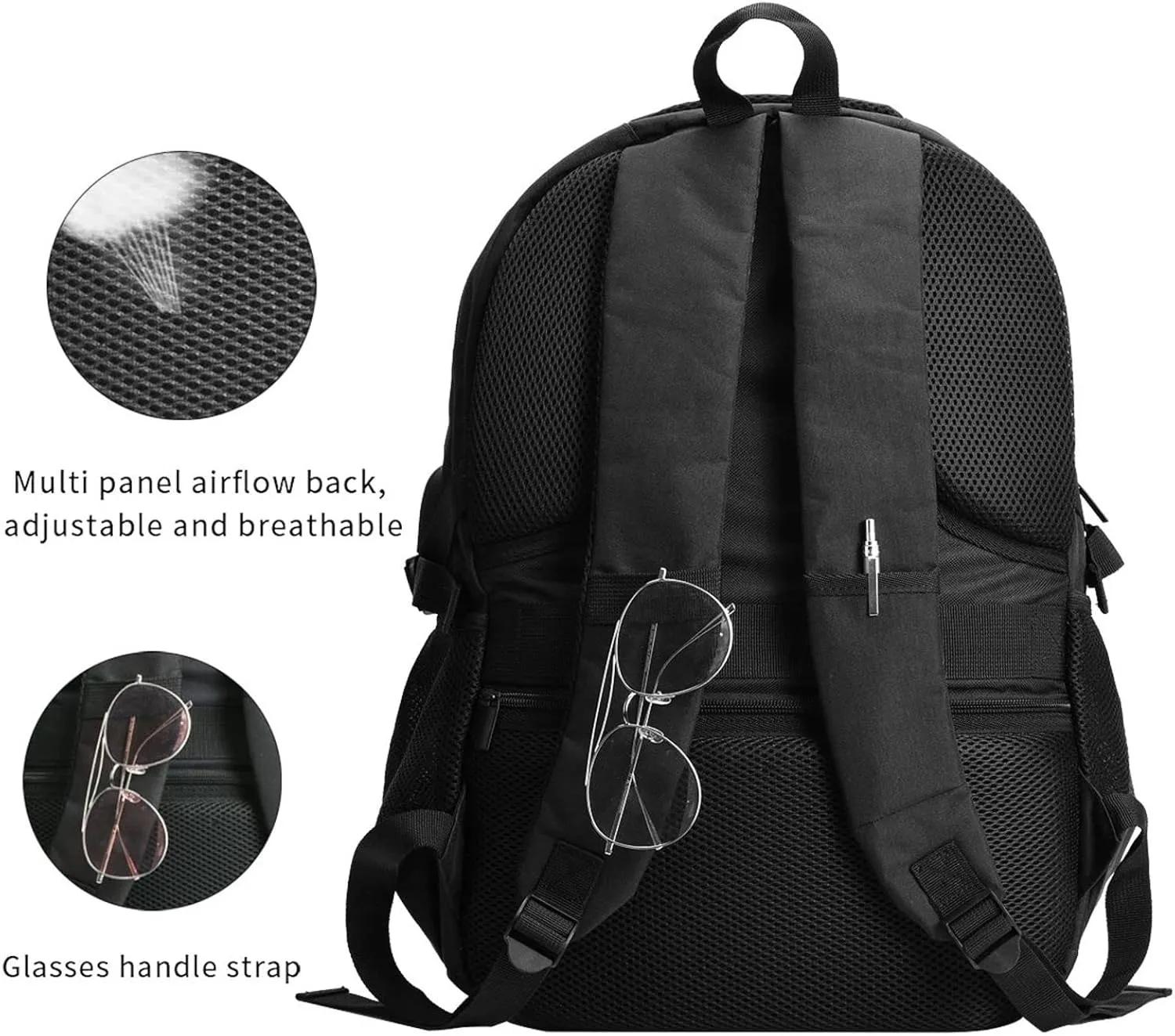 Nicaragua Flag Business Laptop Backpack Travel Backpacks Outdoor Rucksack Large Bag Daypack with USB Charging Port Multi-Pocket for Hiking Camping