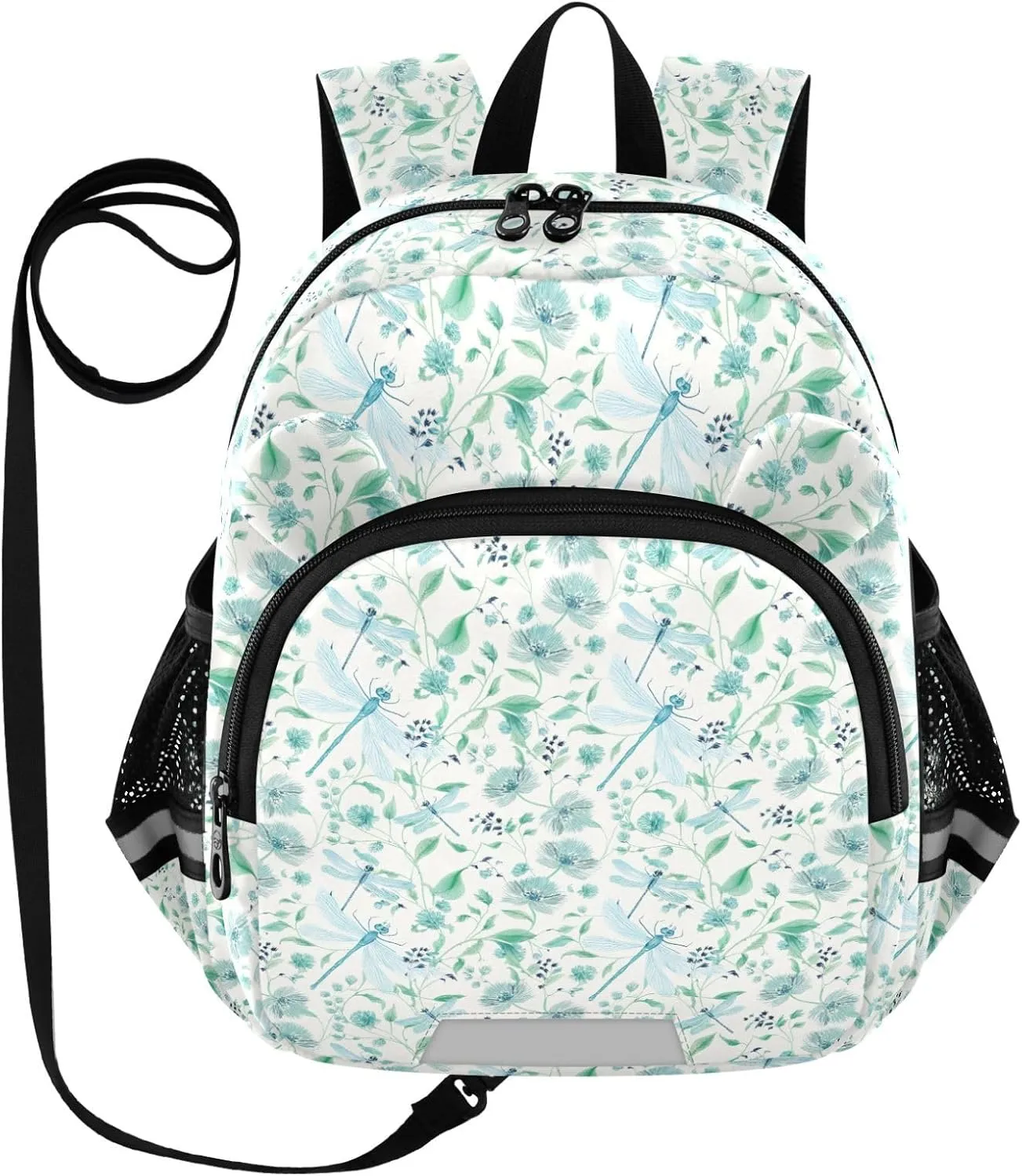 ODAWA Little Boy Backpacks Toddler Dragonflies Flowers Leaves Kids Backpack, Travel Backpack for Kids
