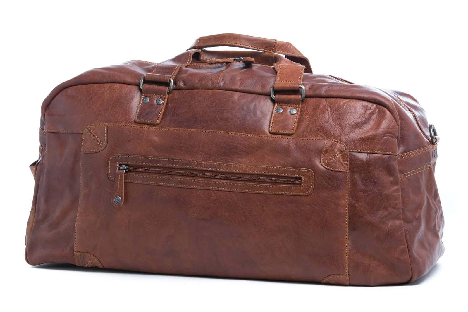 Oran Leather - Travel Bag - Brown | Brandy