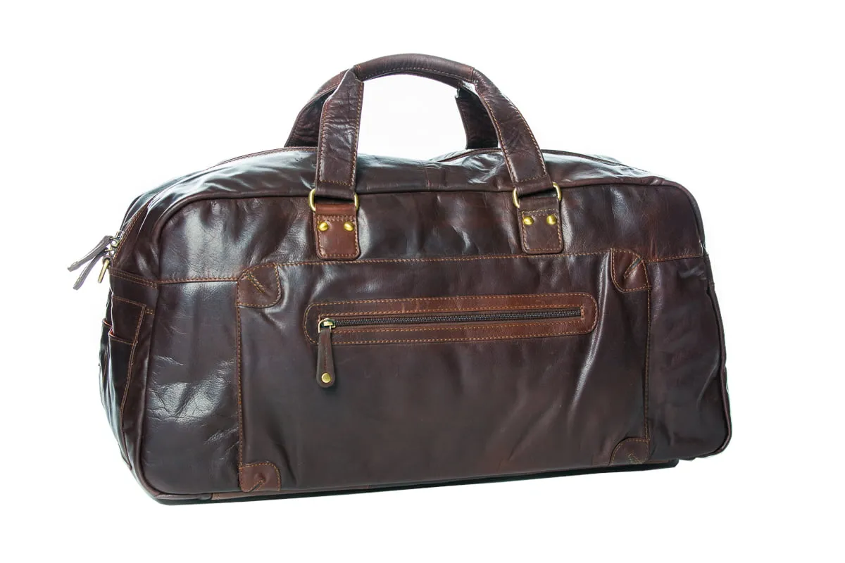 Oran Leather - Travel Bag - Brown | Brandy