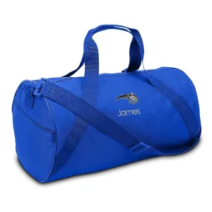 Orlando Magic Personalized Duffel Bags for Kids - Official NBA Logo Embroidery, Removable Shoulder Strap, Polyester, 19” x 14” (Royal Blue)