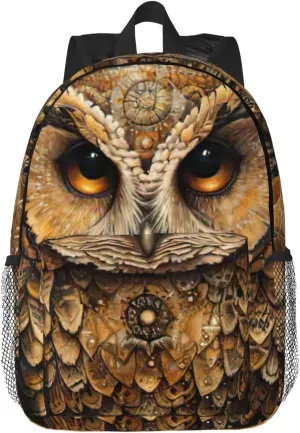 Owl Beliefs Print Versatile Backpack Laptop Backpacks Travel Outdoor Adventures Working Use Adults