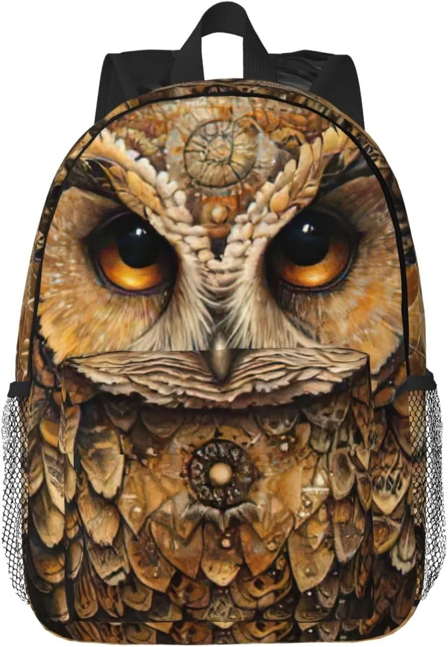 Owl Beliefs Print Versatile Backpack Laptop Backpacks Travel Outdoor Adventures Working Use Adults