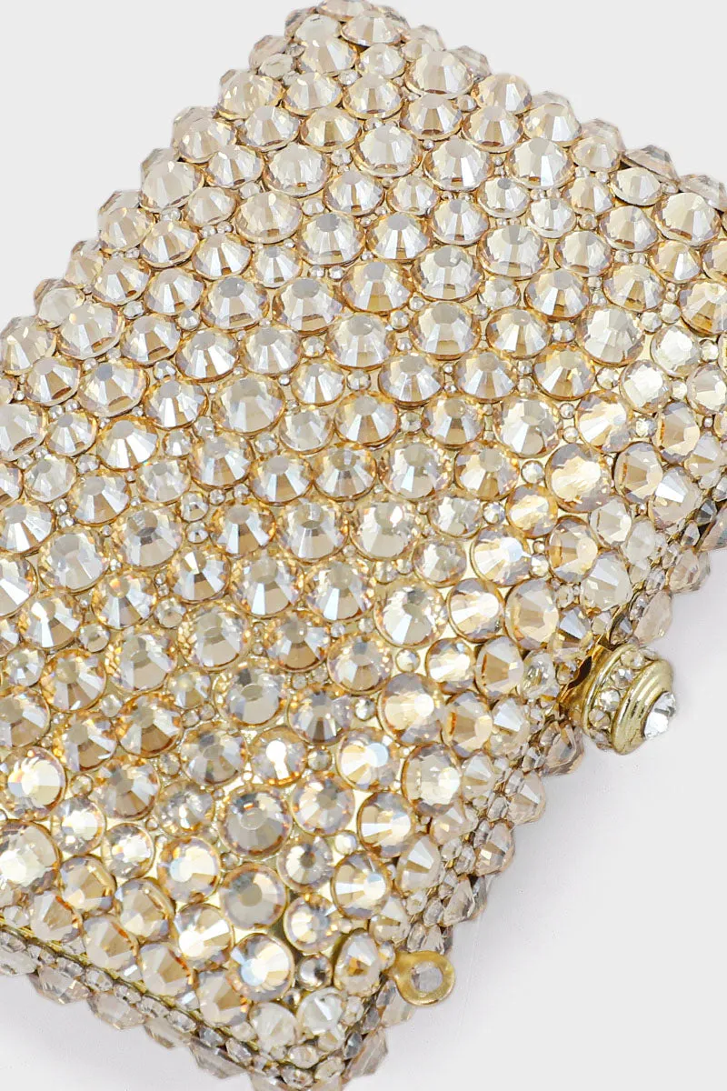 Party Wear Clutch BK4056-Golden