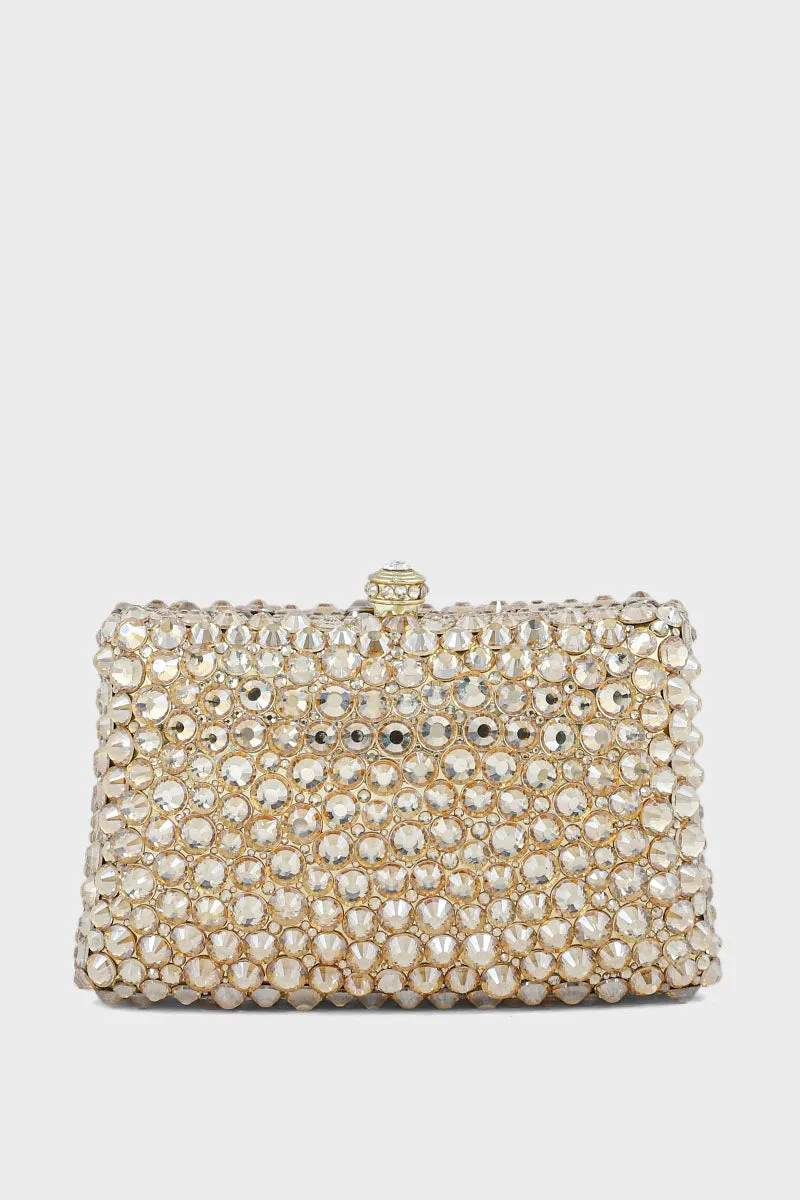 Party Wear Clutch BK4056-Golden
