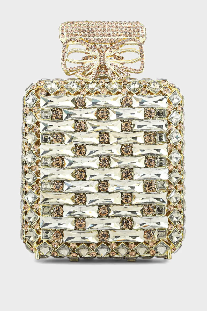 Party Wear Clutch BK4060-Golden