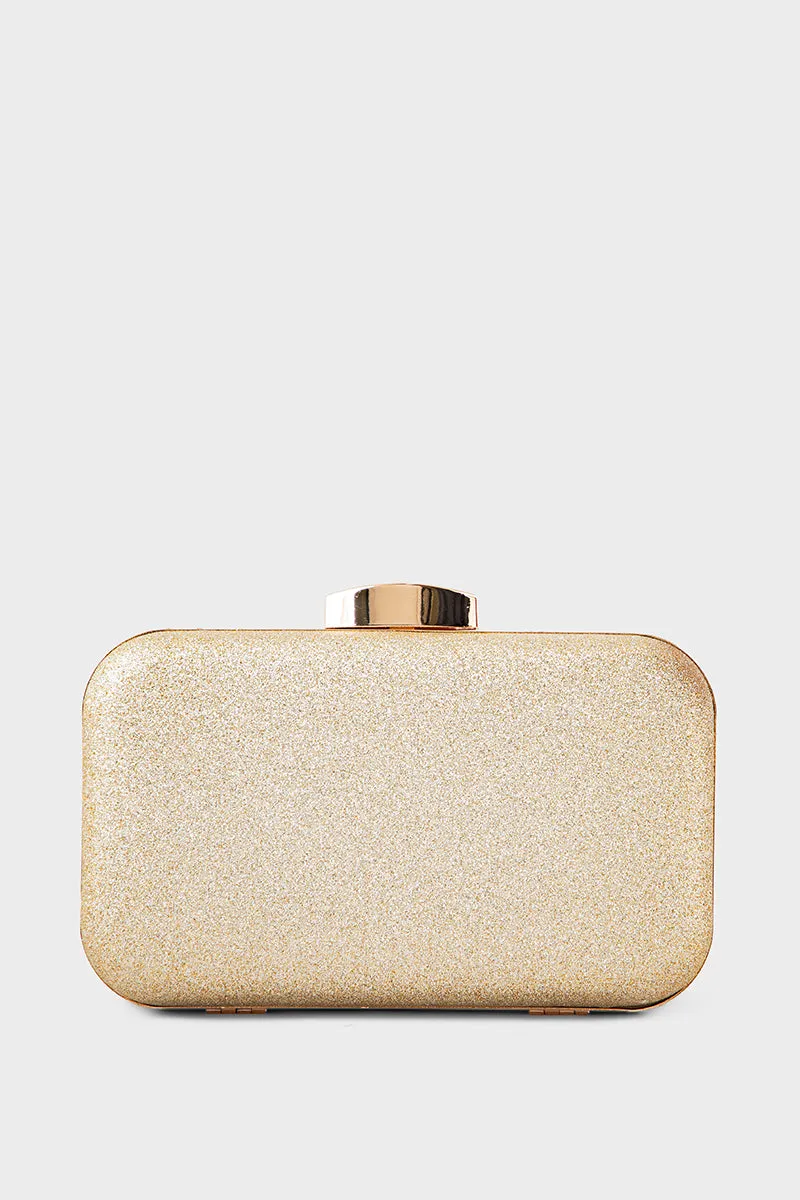 Party Wear Clutch BK4089-Golden