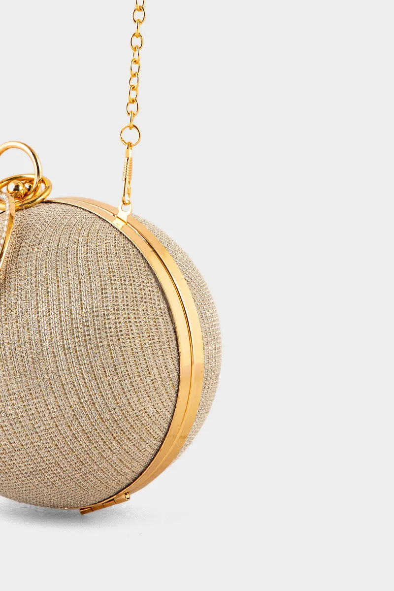 Party Wear Clutch BK4090-Golden