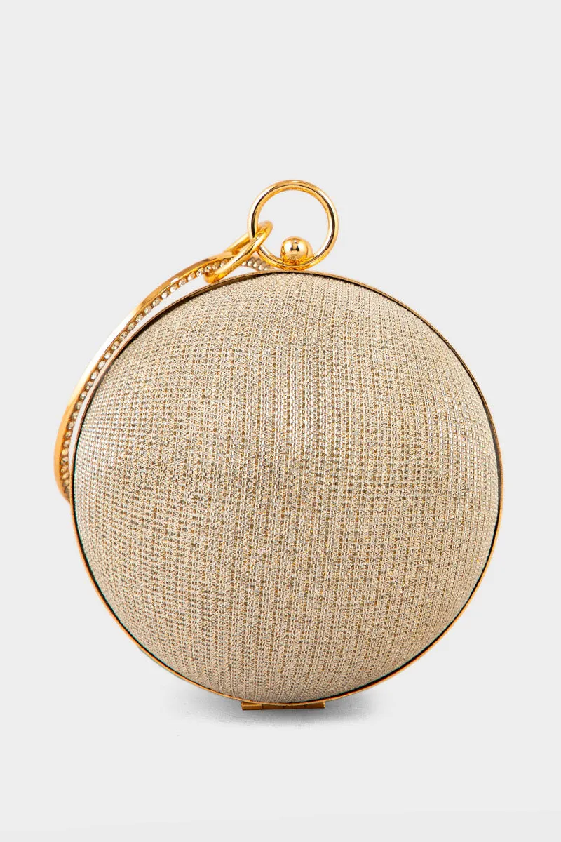 Party Wear Clutch BK4090-Golden