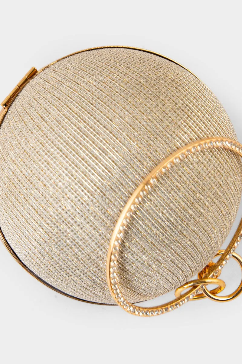 Party Wear Clutch BK4090-Golden