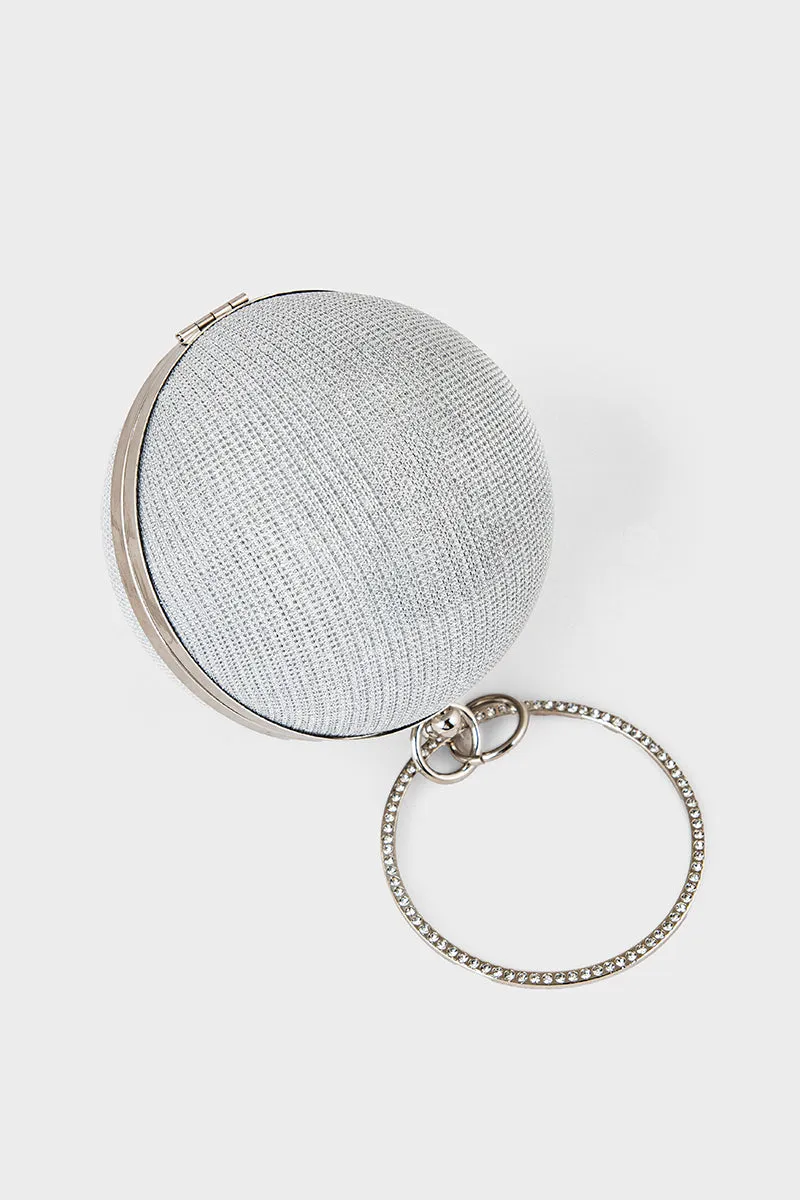 Party Wear Clutch BK4090-Silver