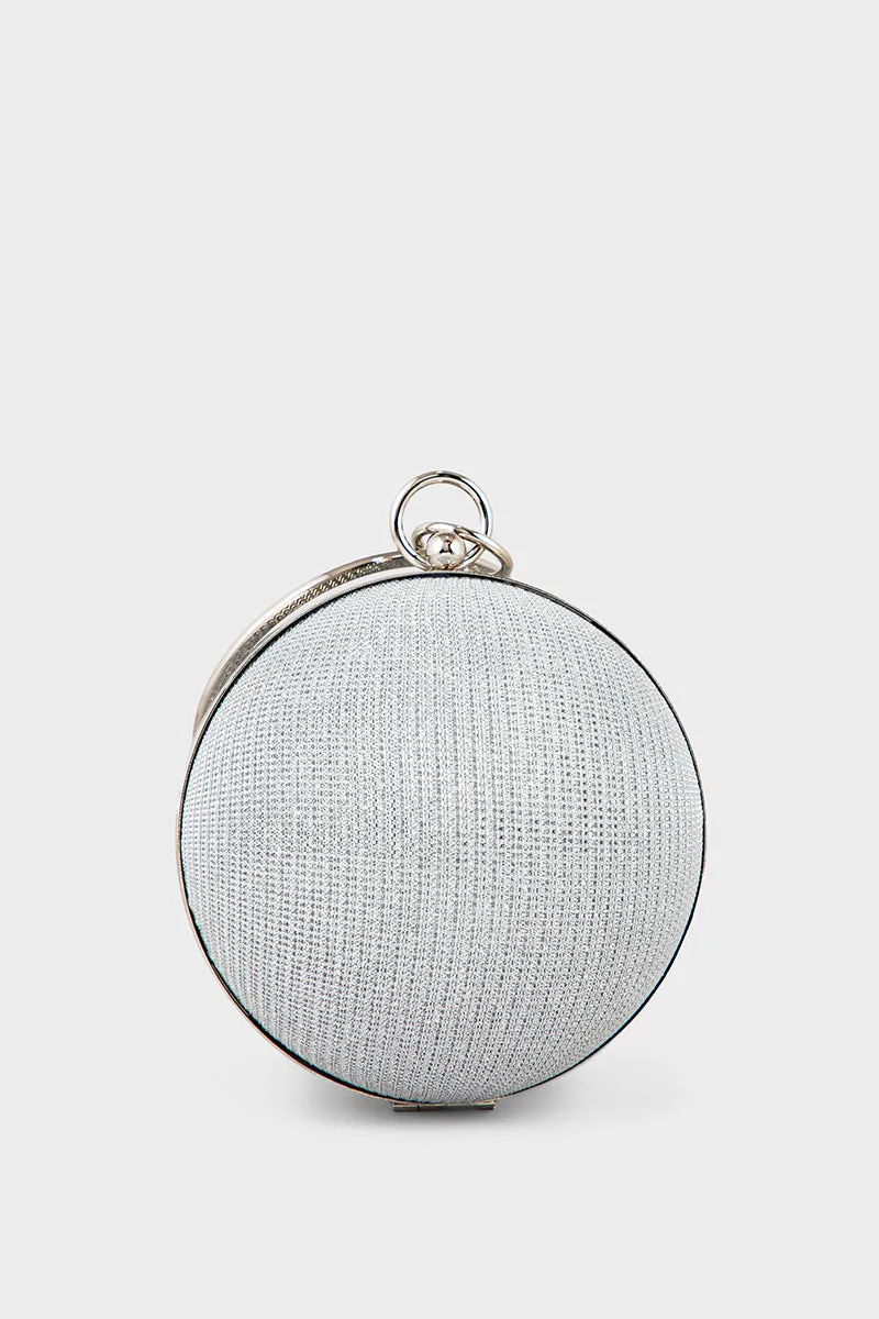Party Wear Clutch BK4090-Silver