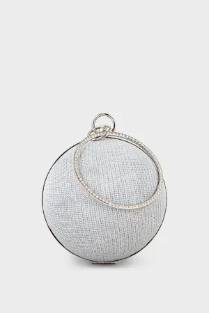 Party Wear Clutch BK4090-Silver