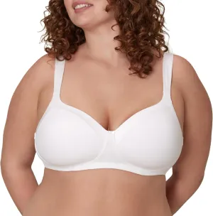 Playtex Women's Secrets Balconette Bra 4824, Full-Coverage Wireless T-Shirt Bra for Full Figures